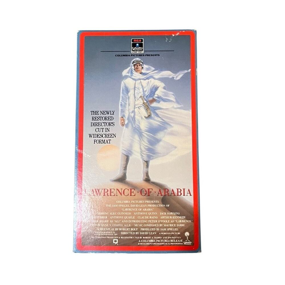 Lawrence of Arabia | (VHS 1989) RCA/Columbia 2 Tape Directors Cut Widescreen